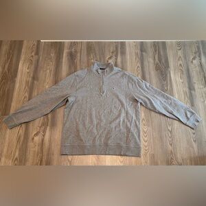 Vineyard Vines Men's Zip Up Gray Sweater